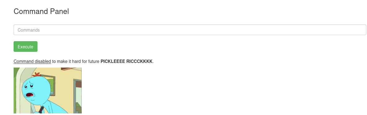 issuing the `cat` command and failing