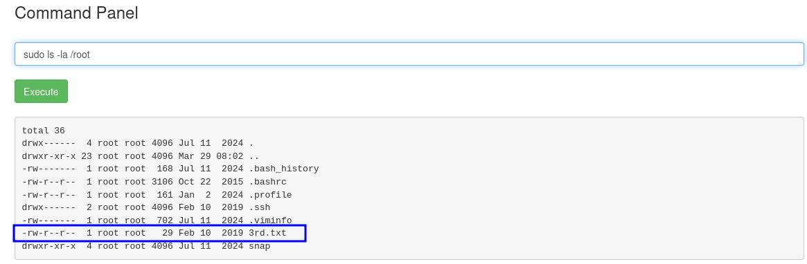 the 3rd ingredient in the root directory